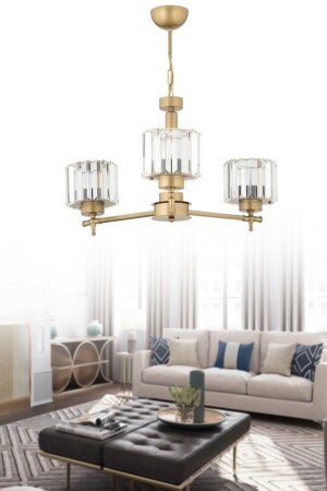 MNZ-Defne 3 Arm قديم Y-10 شمعة حجر 160504001141 - İstanbul Avize