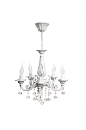 MNZ-Defne 5 قطع حجر معدني أبيض شمعة 63587 - Berk Avize