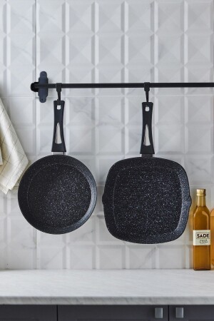 MNZ-Defne Bio Granite Pan-grill Set أسود 153 03. 08. 2721 - Karaca