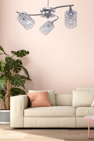 MNZ-Deha 3-piece Chrome Chandelier 8680763916996 - Begüsa