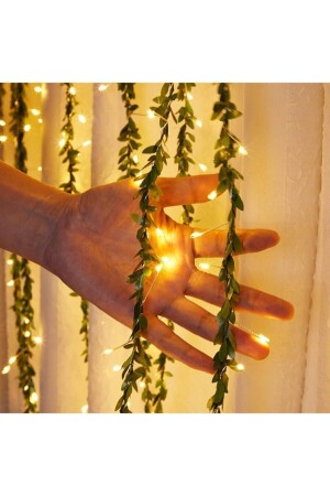 MNZ-Dekorative Ivy Lighted شريط صغير ورقة اصطناعية و 5m LED جنية 19092021G5MTel01 - casadilegno