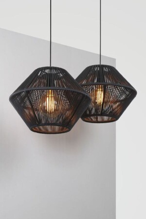 مصباح عجلة منظمة MNZ-Dekorative Lighting Lamp Large UFO Chandelier Black BUFO2 - EACHTOME