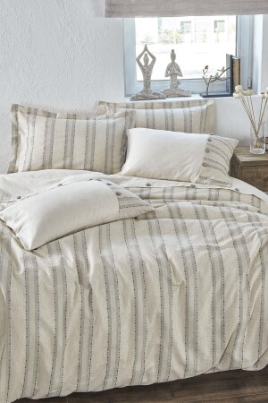 MNZ-Delfin King Size Duvet Cover Set 100% عودية القطن الخضراء 240x220 سم NVRDLF240x220 - Ecocotton