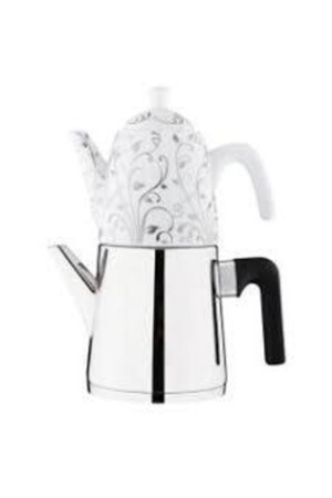 MNZ-Deluxe Black Ivy Porcelain Teapot Set ARYLDZDLXPRLN01 - Aryıldız