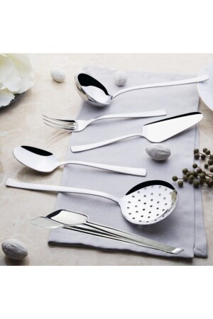 MNZ-Deniz Sade 6 Piece Service Set Trendmagazadeniz6prc - Nehir