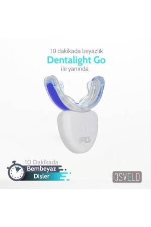 MNZ-Dentalight Go أجهزة تبييض الأسنان أبيض مع تكنولوجيا الضوء الأزرق - Osveld
