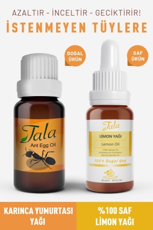 MNZ-Depilatory Hair Reducer زيت البيض النمل 100% زيت الليمون النقي - Tala