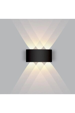 MNZ-Deren الأسود ديكوراتيف مزدوجة المفتاح بطارية LED تعمل بالطاقة Sconce - Gaziantepavize