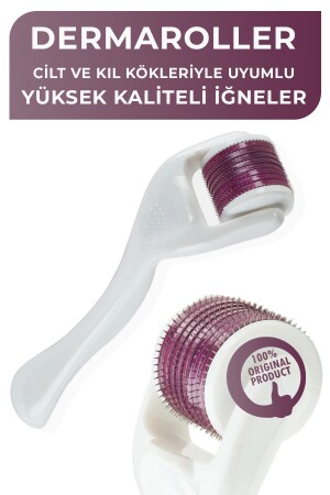 MNZ-Dermaroller White Professional - سلسلة جديدة مناسبة للاستخدام مع سيروم الشعر-العين-الرسية - Serap Çınar Cosmetics