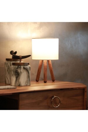 MNZ-Design الخشب أسطوانة رأس الكريم الألياف المصابيح Ayd-2939 AYD-2939 - HOMİNG