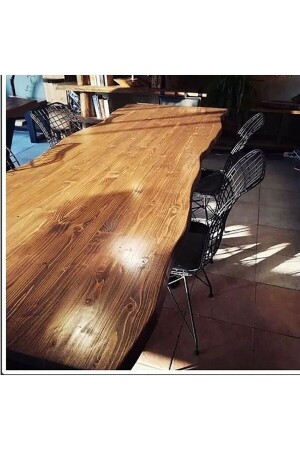 طاولة الطعام من الخشب من الخشب من طراز MNZ-Design Table-Bench-Study Table - Mfg Ahşap