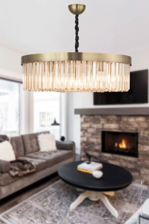 MNZ-Desina 60' كريستال الحجر الفاخرة الشنابل - (تتتنهى المثبتة) PY-300-60 - Avizemoda