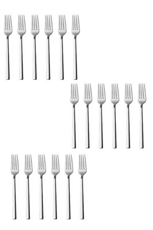MNZ-Dessert Fork Gök Dil Brand (SERVET ÇEYİZ) 18 قطعة عصا نموذج طعام الإفطار كيك فورك TYC00593662776 - Genel Markalar