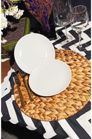 MNZ-Dessert Plate Ent Hotel 15 سم مسطح (6 قطع) EO15FLAT - Güral Porselen