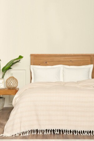 غطاء مزدوج متعدد الأغراض من طراز MNZ-Destina Beige - Karaca Home