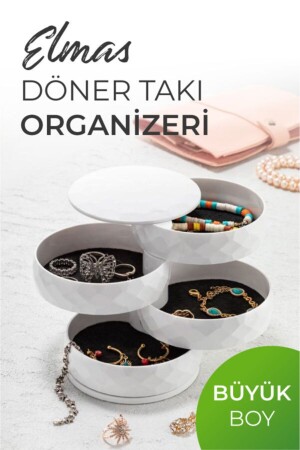 MNZ-Diamond 4 مستوى المحولات السلنجة المجوهرات منظمة أبيض - Vienev