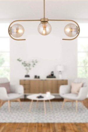 MNZ-Diaspor 3-piece Vintage Modern Pendant Lamp غرف النوم الصغار غرف النوم الاحترافية غرفة المعيشة الراقصة 3948-03-FR - Apliqa
