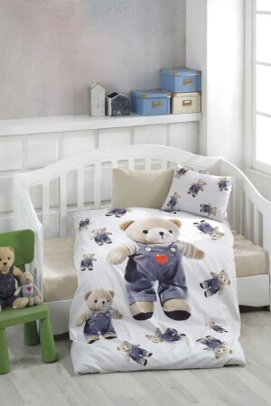 MNZ-Digital Printed 3D Cotton Baby Duvet Cover Set 11400 - BONJARDİNHOME