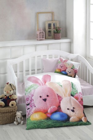 MNZ-Digital Printed 3D Cotton Baby Duvet Cover Set 11700 - BONJARDİNHOME