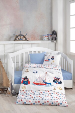 MNZ-Digital Printed 3D Cotton Baby Duvet Cover Set 12500 - BONJARDİNHOME