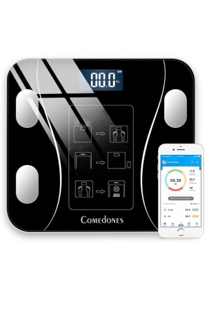 مقياس MNZ-Digital Scale الدهون المياه عضلة الجسم مؤشر كتلة الجسم وزن المتر الوزن مقياس BSK-1 - comedones
