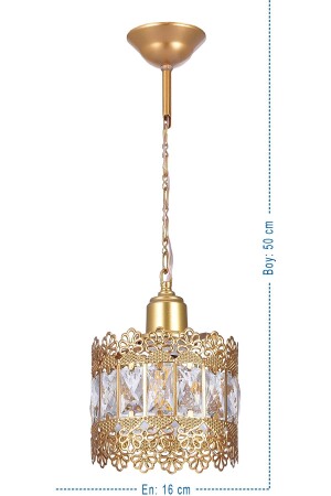 MNZ-Dila Lux Stone Pendant واحد (الذهب) ÖZP. 0575 - özpolataydınlatma