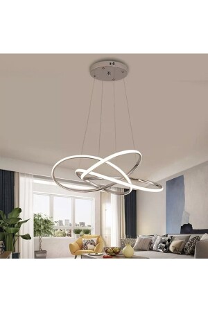 مصباح معلق جديد من نوع MNZ-Dimmer LED شمعية كروم المخطط 3 ألوان ضوء مكافحة fico0702 - Fico Home