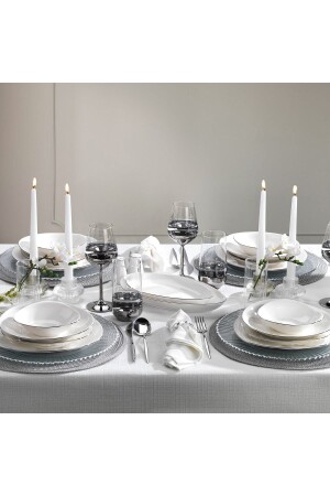 (MNZ-Dina) عشاء مجموعة 56 قطع (بلاطين) 1S1226-01001-PLT01 - Schafer