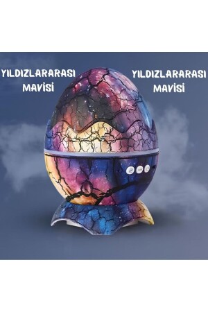 MNZ-Dinosaur Egg Night Table Lamp Bluetooth Speaker Led Lamp Galaxy Projector Led Light - Prest