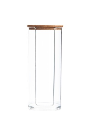 سلة قطن من قناة MNZ-Disc مع غطاء خشبي - Mudo Concept