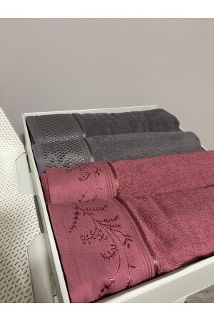 (MNZ-Dıtsy) أفضل مجموعة حمام (Plum) - (Anthracite) - Özdilek