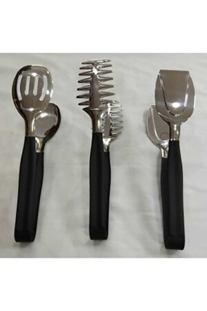 MNZ-Dmr الحياة البسيطة السوداء عرض خدمة كعك المعكرونة كعك السلطة كعك طنطونات مجموعة 3 78778 - Demir Çeyiz