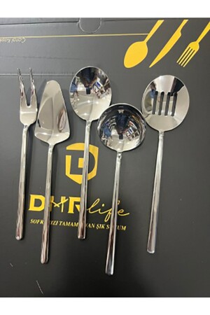 MNZ-Dmr Life 5 قطعة صلصة عادية مجموعة الخدمة (حجم صغير) TYC00728597436 - Demir Çeyiz