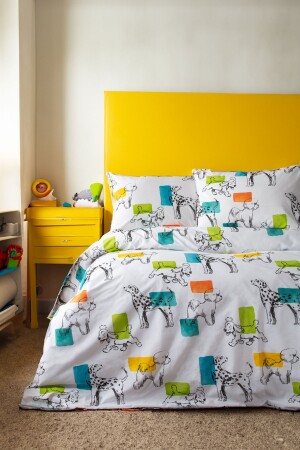 MNZ-Dog طباعة فتاة ولد الأطفال المراهقين غرفة القطن الواحد غطاء الغطاء مجموعة الكلاب النوم مجموعة TYC00457116714 - Leruum London