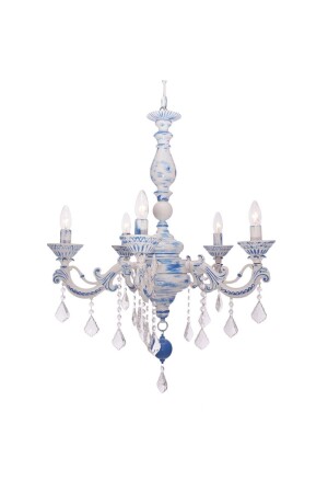 MNZ-Dolce Vita 5 قطع كبيرة زرقاء البوتيك المزققق 3050-41-05 - Umur Aydınlatma