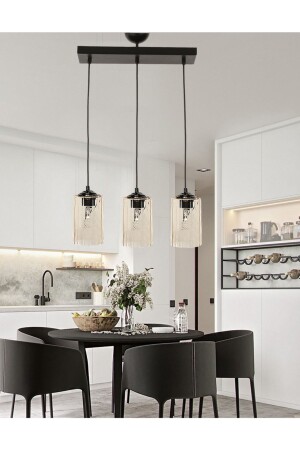 MNZ-Dora 3 صفات غرفة المعيشة، المدخل، المطبخ زجاجي الشنابل S050SR3 - Etsylight