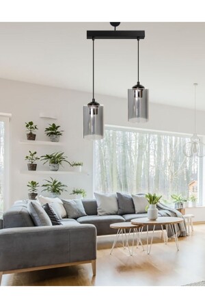 MNZ-Dora Black Row 2 مدخل شمعة، مطبخ شمعة، غرفة المعيشة شمعة، غرفة الطعام شمعة S33503SR2 - Etsylight