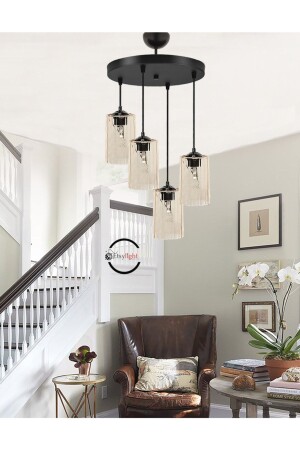 MNZ-Dora عسل الرغوة الزجاج Lux 4 مدخل الشنابل، غرفة المعيشة الشنابل، الزجاج الشنابل S03348D4 - Etsylight