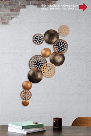 MNZ-Doreart Bronte لوحة الحائط المعدنية، لوحة الحائط المنزلية (النحاس) CH103-3 - Doreline