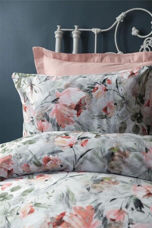 MNZ-Dorothy 210 Tc (83 Thread) القطن الرقمي الساتينة المزدوجة غطاء غطاء مجموعة ISS-MAM-621778 - İssimo Home