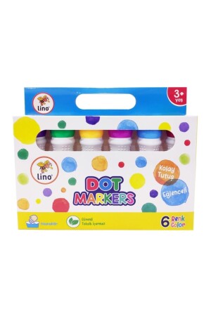 علامات MNZ-Dot 6 Pack لون قابل للغسيل Ln-606 - Lino