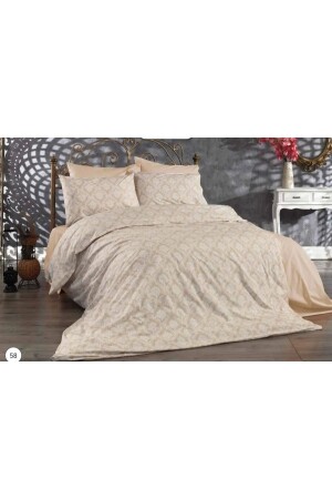 MNZ-Double Beige Ranforce (fabric) غطاء غطاء السترة مجموعة 123rnevresim - Süper's