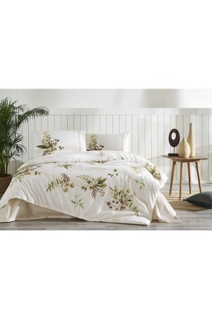 MNZ-DOUBLE CREAM FOREST IVY DUVET COVER SET 8697353593208 - Özdilek