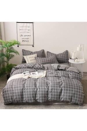 MNZ-Double Double Side Duvet Cover Set مساحة مدخنة - Atelier Home