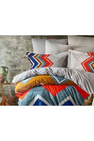 MNZ-Double Duvet Cover Set Viola Red 4130601602009 - Handy