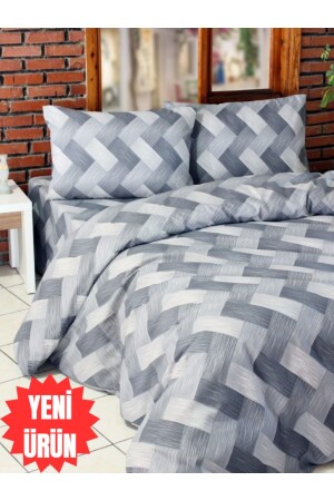 MNZ-Double Duvet Cover Set Wicker نمط رمادي TYC00768333251 - Lotusline
