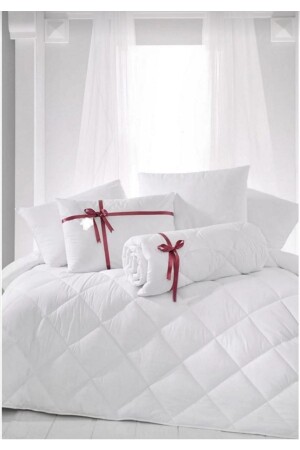 MNZ-Double Duvet Pillow Set 2 Pillows سليكون كالت أبيض من الألياف الميكرو الألياف مضادة لللطفء 08887799522 - AYHOME
