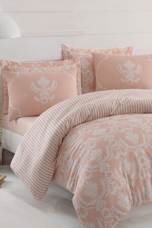 MNZ-Double Easy-Iron Duvet Cover Set مسحوق نقي EP-010220 - Enlora Home