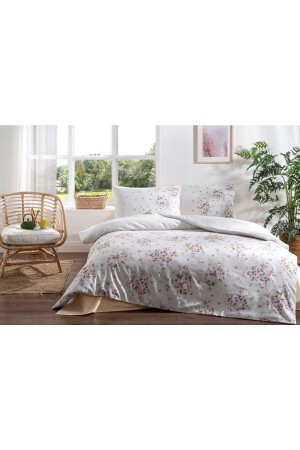 MNZ-DOUBLE GRAY ROZEN DUVET غطاء المجموعة 8697353589966 - Özdilek