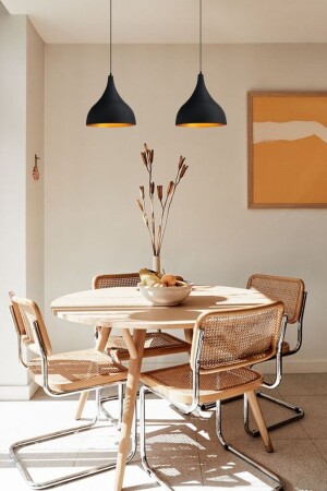 MNZ-Double Long Circle Black Pendant Lamp Pendant Lamp طاولة الطعام غرفة المعيشة المطبخ قاعة المعرض BMM3036XXXX01 - Bamyum